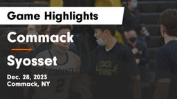 Commack  vs Syosset  Game Highlights - Dec. 28, 2023