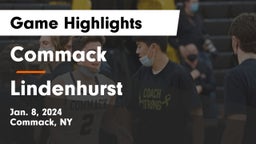 Commack  vs Lindenhurst  Game Highlights - Jan. 8, 2024