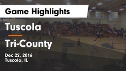 Tuscola  vs Tri-County Game Highlights - Dec 22, 2016