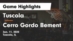 Tuscola  vs Cerro Gordo Bement  Game Highlights - Jan. 11, 2020