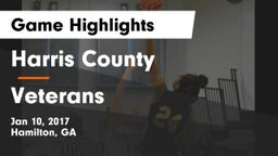 Harris County  vs Veterans  Game Highlights - Jan 10, 2017