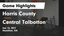 Harris County  vs Central Talbotton Game Highlights - Jan 14, 2017