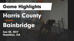 Harris County  vs Bainbridge  Game Highlights - Jan 20, 2017
