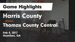 Harris County  vs Thomas County Central  Game Highlights - Feb 4, 2017