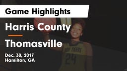 Harris County  vs Thomasville  Game Highlights - Dec. 30, 2017