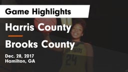 Harris County  vs Brooks County  Game Highlights - Dec. 28, 2017
