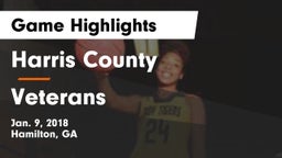 Harris County  vs Veterans  Game Highlights - Jan. 9, 2018