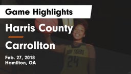 Harris County  vs Carrollton  Game Highlights - Feb. 27, 2018