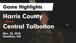 Harris County  vs Central Talbotton Game Highlights - Nov. 23, 2018