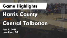 Harris County  vs Central Talbotton Game Highlights - Jan. 5, 2019