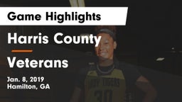 Harris County  vs Veterans  Game Highlights - Jan. 8, 2019
