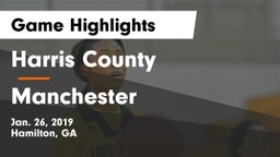 Harris County  vs Manchester  Game Highlights - Jan. 26, 2019