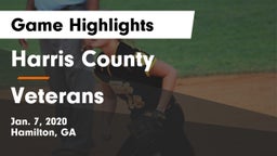 Harris County  vs Veterans  Game Highlights - Jan. 7, 2020