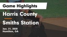 Harris County  vs Smiths Station  Game Highlights - Jan. 21, 2020