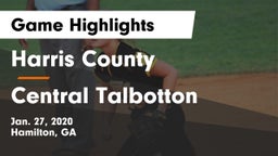 Harris County  vs Central Talbotton Game Highlights - Jan. 27, 2020