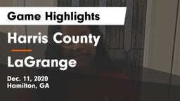 Harris County  vs LaGrange  Game Highlights - Dec. 11, 2020