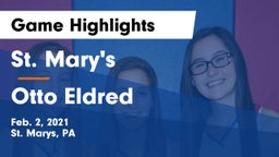 St. Mary's  vs Otto Eldred Game Highlights - Feb. 2, 2021