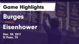 Burges  vs Eisenhower  Game Highlights - Dec. 30, 2017