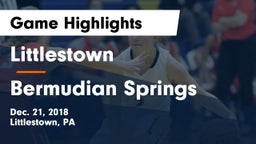 Littlestown  vs Bermudian Springs Game Highlights - Dec. 21, 2018