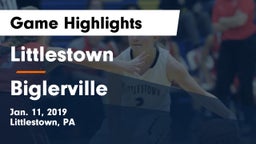 Littlestown  vs Biglerville  Game Highlights - Jan. 11, 2019