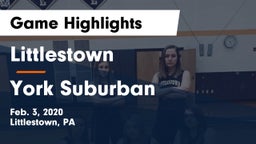 Littlestown  vs York Suburban  Game Highlights - Feb. 3, 2020