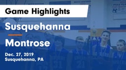 Susquehanna  vs Montrose  Game Highlights - Dec. 27, 2019