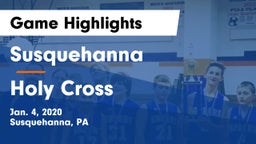 Susquehanna  vs Holy Cross  Game Highlights - Jan. 4, 2020