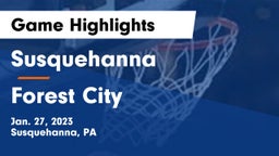 Susquehanna  vs Forest City Game Highlights - Jan. 27, 2023