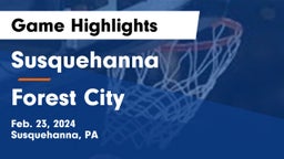 Susquehanna  vs Forest City Game Highlights - Feb. 23, 2024