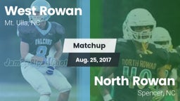 Matchup: West Rowan High vs. North Rowan  2017