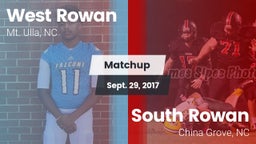 Matchup: West Rowan High vs. South Rowan  2017