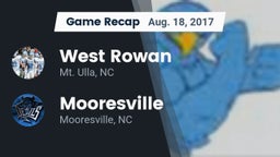 Recap: West Rowan  vs. Mooresville  2017