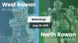 Matchup: West Rowan High vs. North Rowan  2019