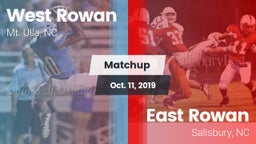 Matchup: West Rowan High vs. East Rowan  2019