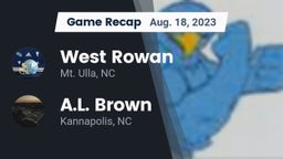Recap: West Rowan  vs. A.L. Brown  2023