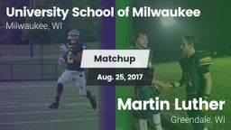 Matchup: University School vs. Martin Luther  2017