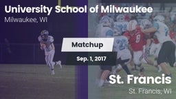 Matchup: University School vs. St. Francis  2017