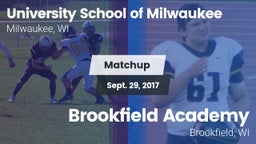 Matchup: University School vs. Brookfield Academy  2017