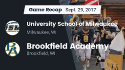 Recap: University School of Milwaukee vs. Brookfield Academy  2017