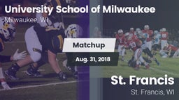 Matchup: University School vs. St. Francis  2018