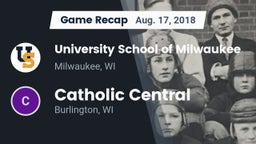 Recap: University School of Milwaukee vs. Catholic Central  2018
