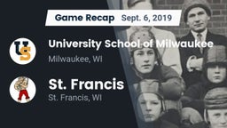 Recap: University School of Milwaukee vs. St. Francis  2019