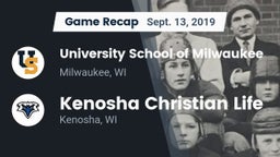 Recap: University School of Milwaukee vs. Kenosha Christian Life  2019