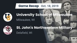 Recap: University School of Milwaukee vs. St. John's Northwestern Military  2019