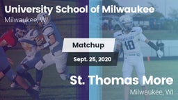Matchup: University School vs. St. Thomas More  2020