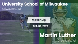 Matchup: University School vs. Martin Luther  2020