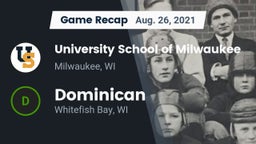 Recap: University School of Milwaukee vs. Dominican  2021