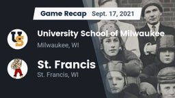 Recap: University School of Milwaukee vs. St. Francis  2021