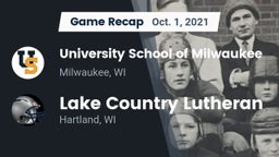 Recap: University School of Milwaukee vs. Lake Country Lutheran  2021