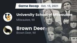 Recap: University School of Milwaukee vs. Brown Deer  2021